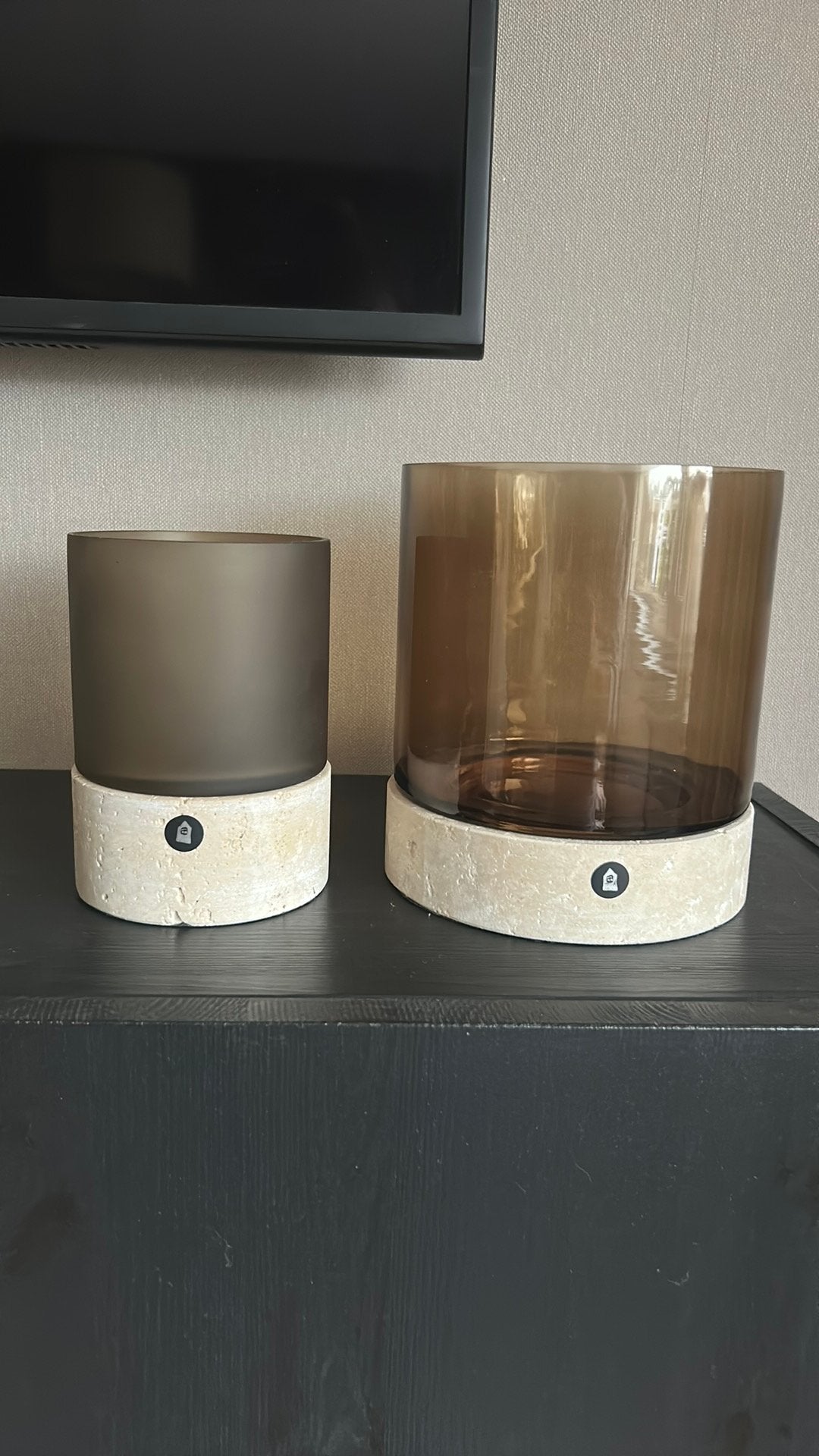 House doctor set windlichten, Ophalen, Zo goed als nieuw, Glas