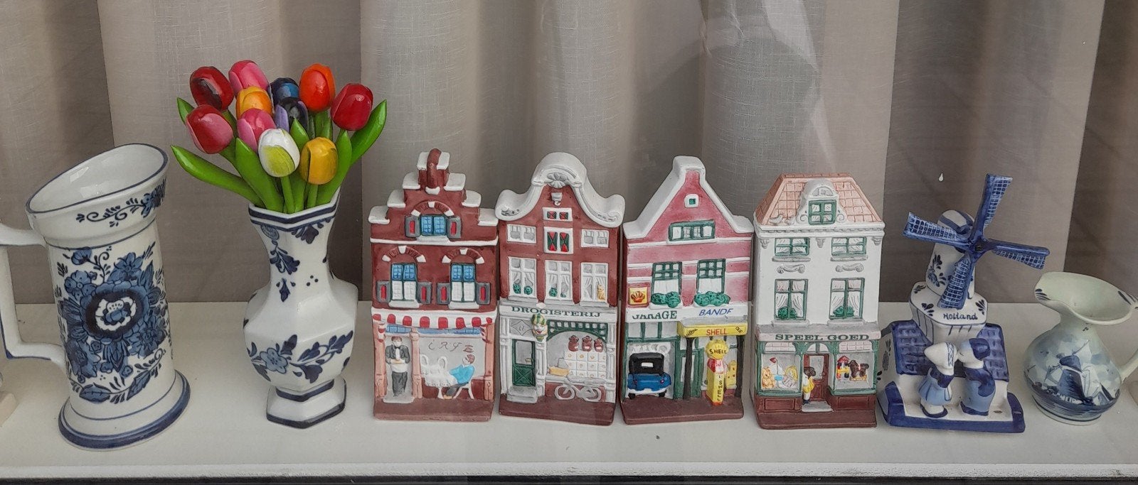 Delfts Blauw en Hollandse Huisjes Decoratieset, Ophalen of Verzenden