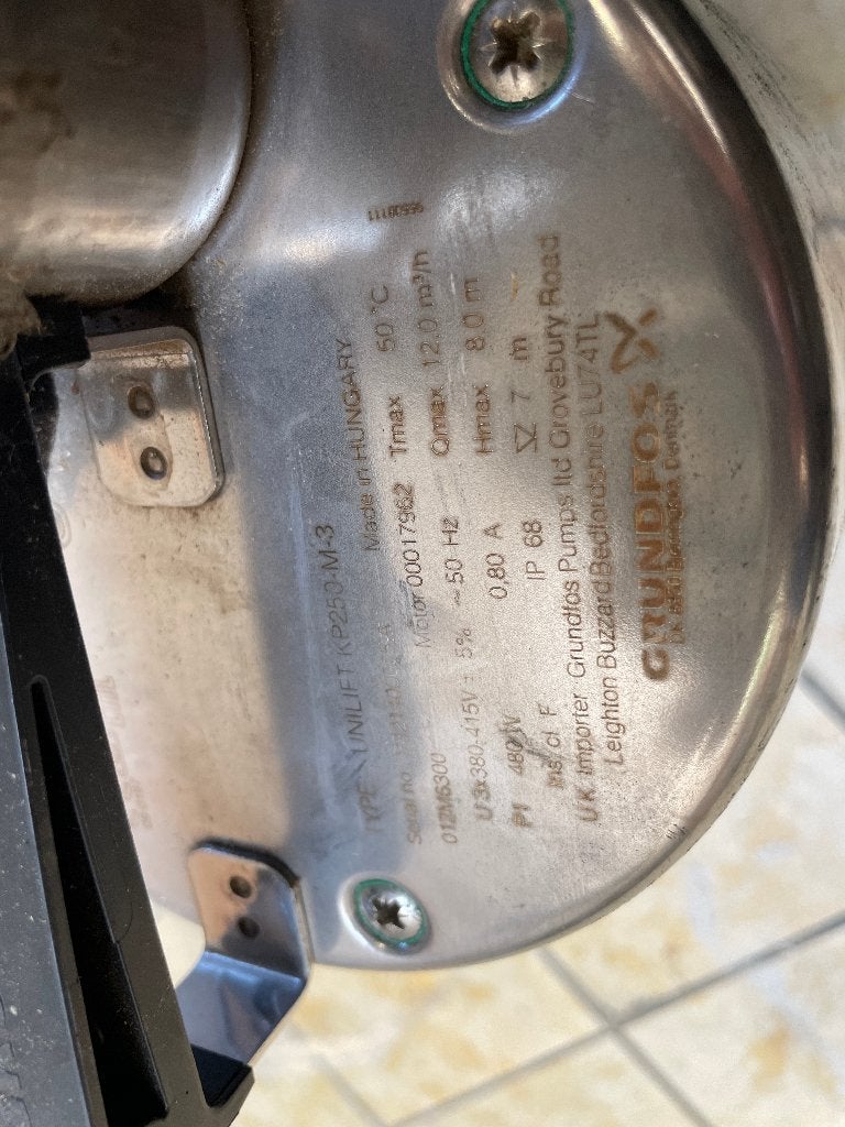 Industriele dompelpomp Grundfoss Unilift KP250-M-3, Ophalen, Zo goed als nieuw, Elektrisch, Dompelpomp
