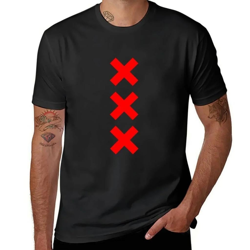Amsterdam XXX zomers T-Shirt voor heren, Kleding | Heren, T-shirts, Ophalen of Verzenden, Nieuw, Overige maten