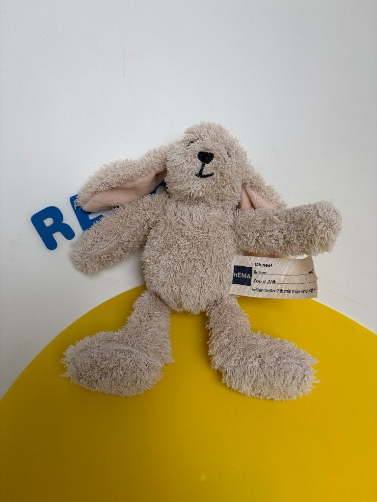 K3320 hema konijn konijntje, Kinderen en Baby's, Ophalen of Verzenden, Zo goed als nieuw, Konijn