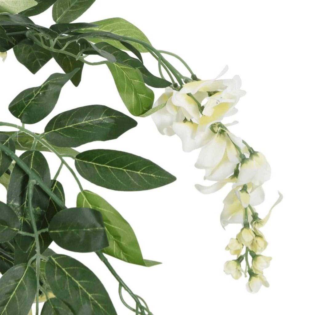 Kunstplant kunstboom wisteria 180cm groen wit GRATIS BEZORGD, 180 cm, Binnen, Verzenden, Onderhoudsvrij