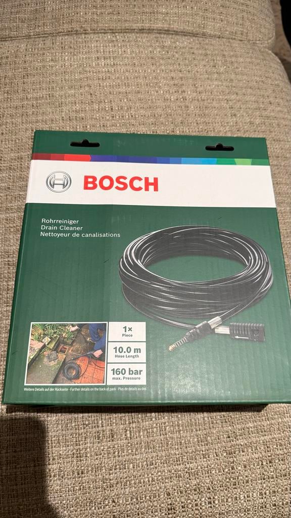 Bosch Rioolreiniger 10m - Hogedrukreiniger Accessoire, Ophalen of Verzenden, Nieuw, Overige typen