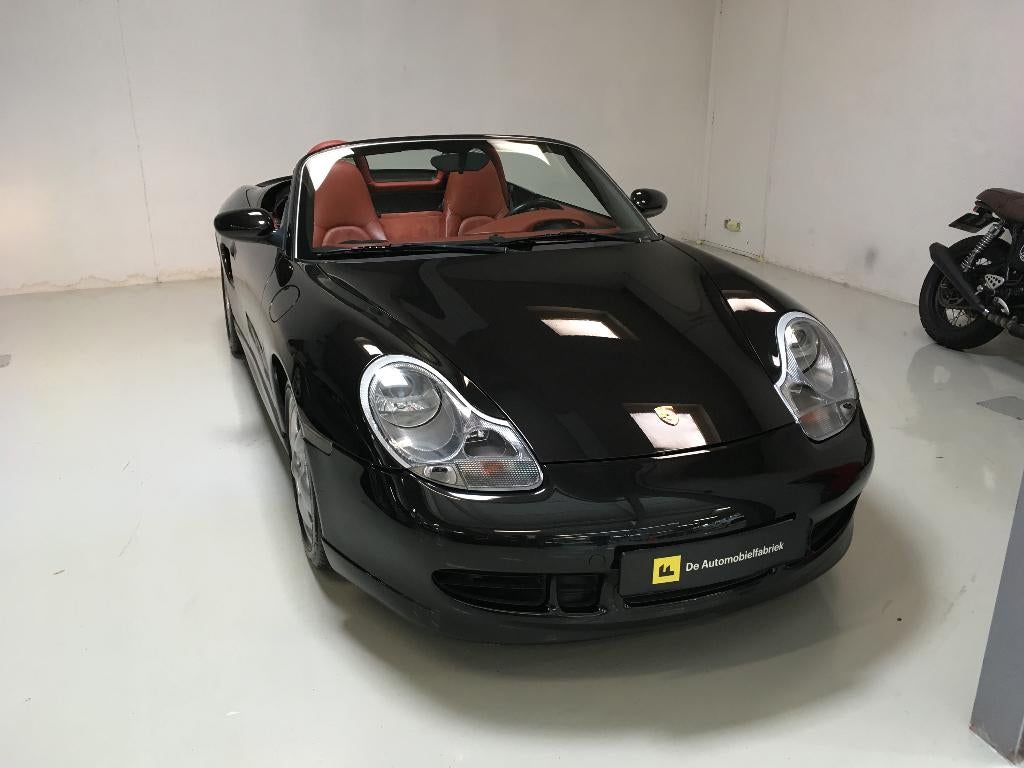 Porsche Boxster 2000 Zwart, Auto's, Porsche, Achterwielaandrijving, Euro 6, Cabriolet, Zwart
