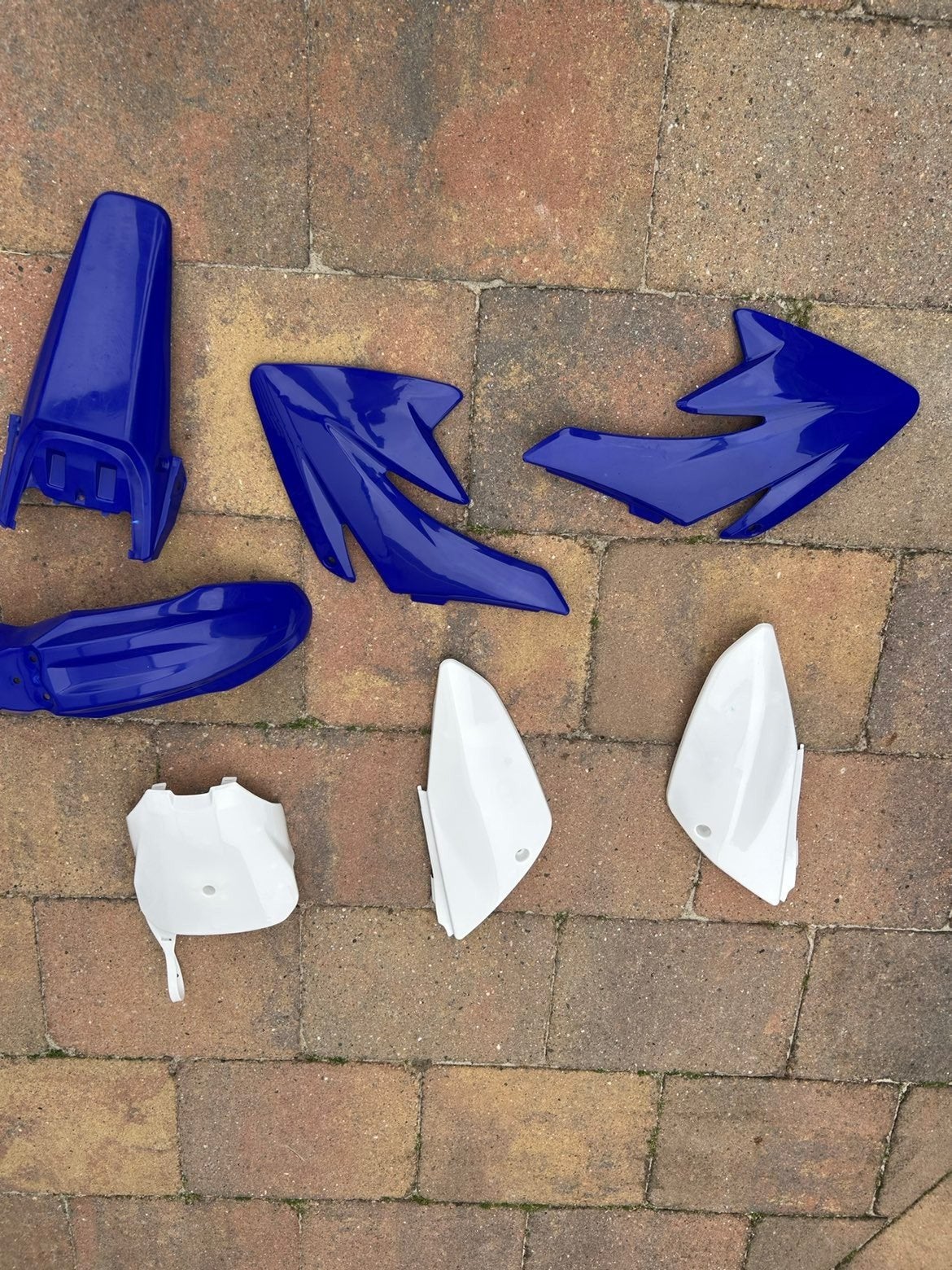 Crossmotor Kappen Set - Blauw en Wit, Ophalen of Verzenden, Nieuw