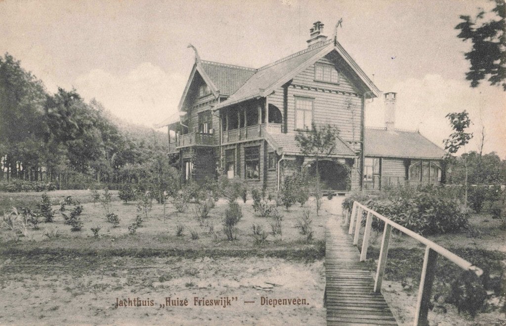 Diepenveen Huize Frieswijk het Jachthuis M8225, Ophalen, Voor 1920, Gelopen, Overijssel