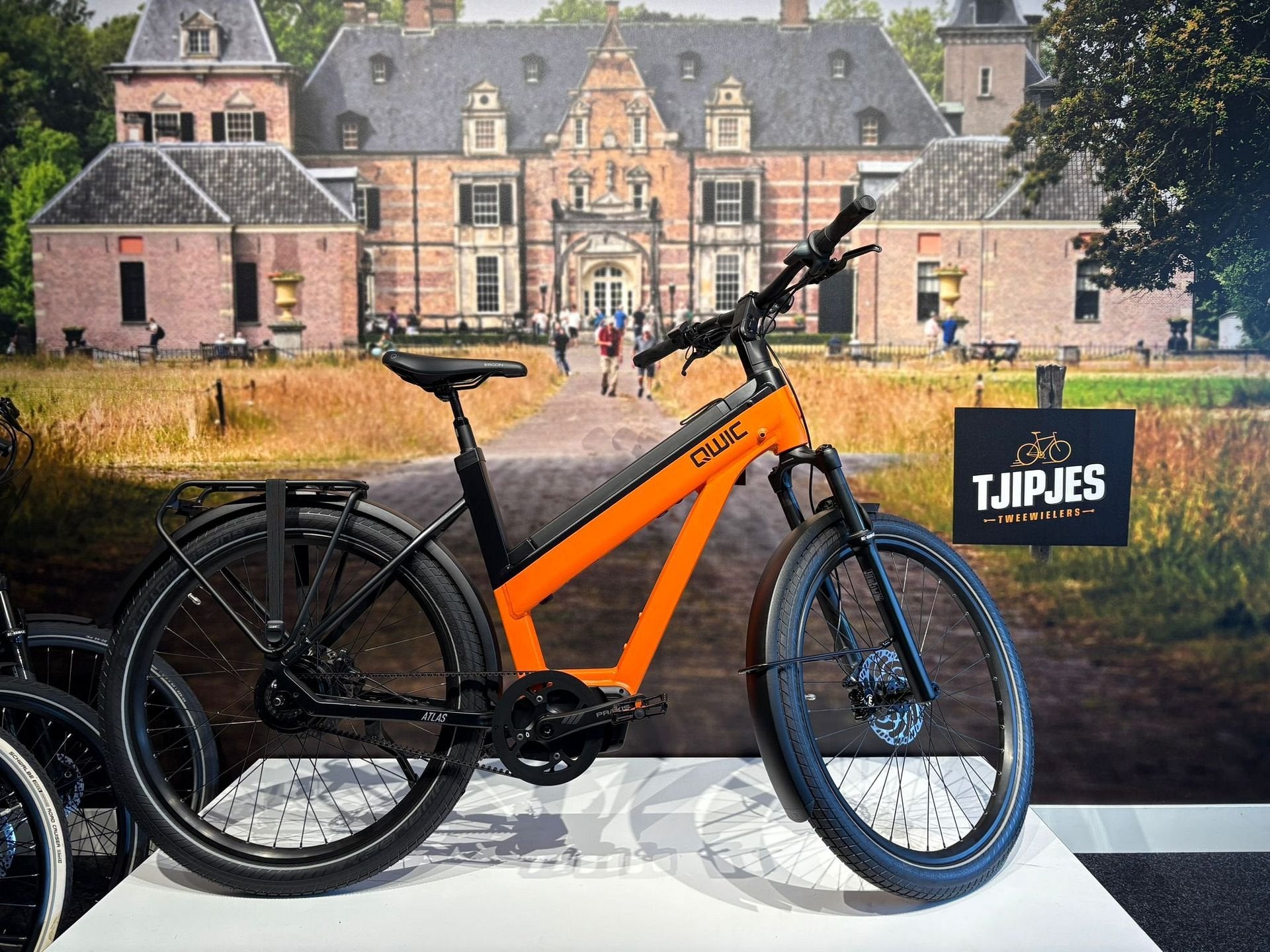 QWIC Atlas elektrische fiets | heren | Oranje | M/L/XL