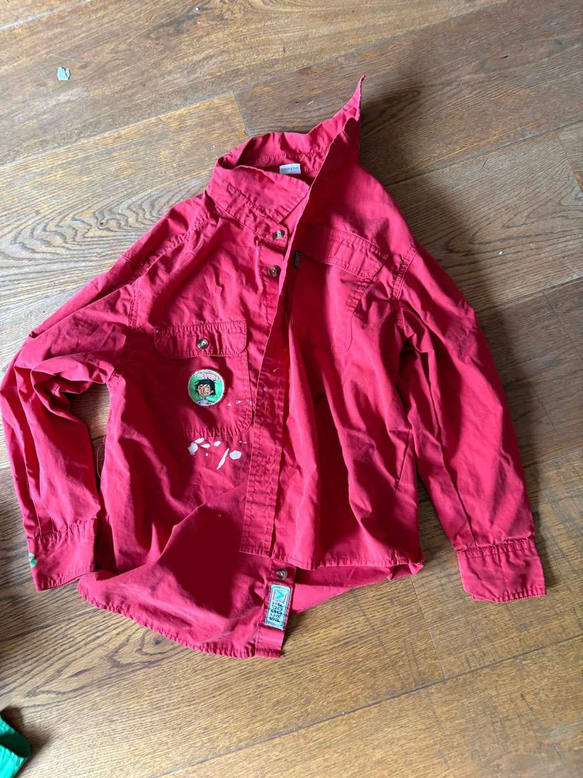Scouting Bever blouse scoutfit maat 140, Ophalen of Verzenden, Gebruikt, Kleding