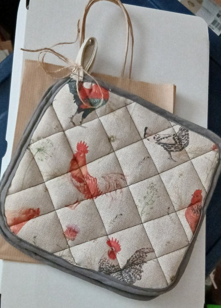 Leuke Pannenlappen set kippen nieuw!, Overige typen, Ophalen, Nieuw, Overige materialen