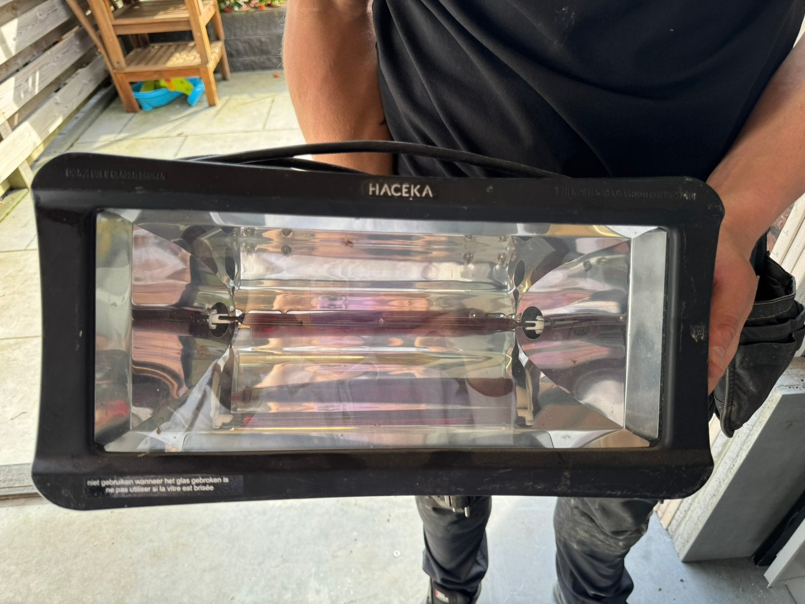 Infrarood terras heater, Tuin en Terras, Ophalen of Verzenden, Gebruikt, Elektrisch
