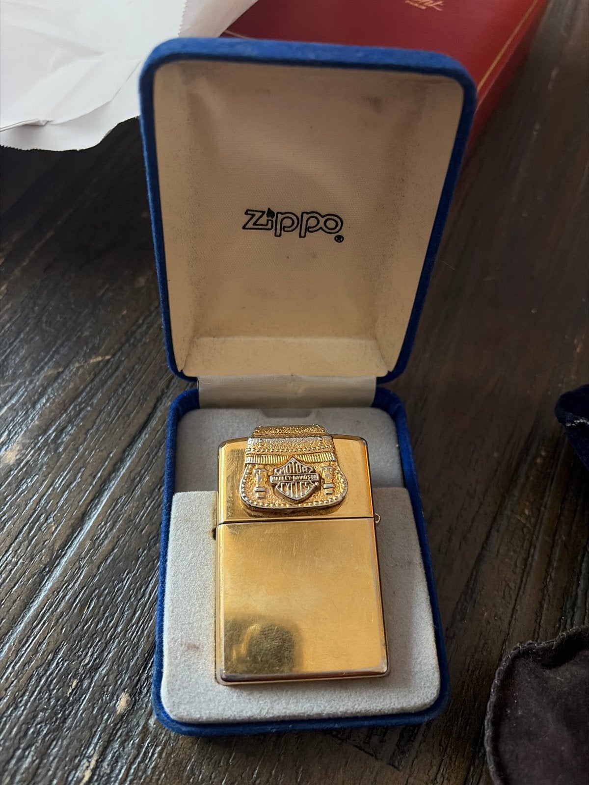 Zippo Harley Davidson Aansteker - Speciaal Exemplaar, Ophalen of Verzenden, Zo goed als nieuw, Aansteker