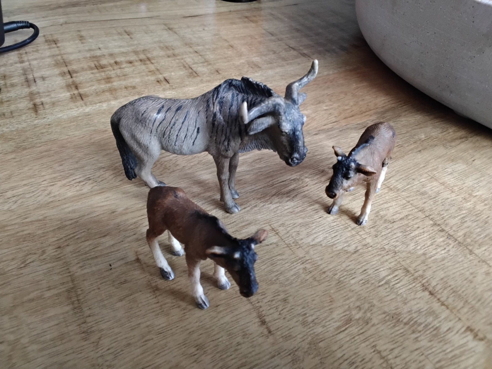 Schleich gnoe met kalf, Ophalen of Verzenden, Zo goed als nieuw, Paard, Beeldje of Figuurtje