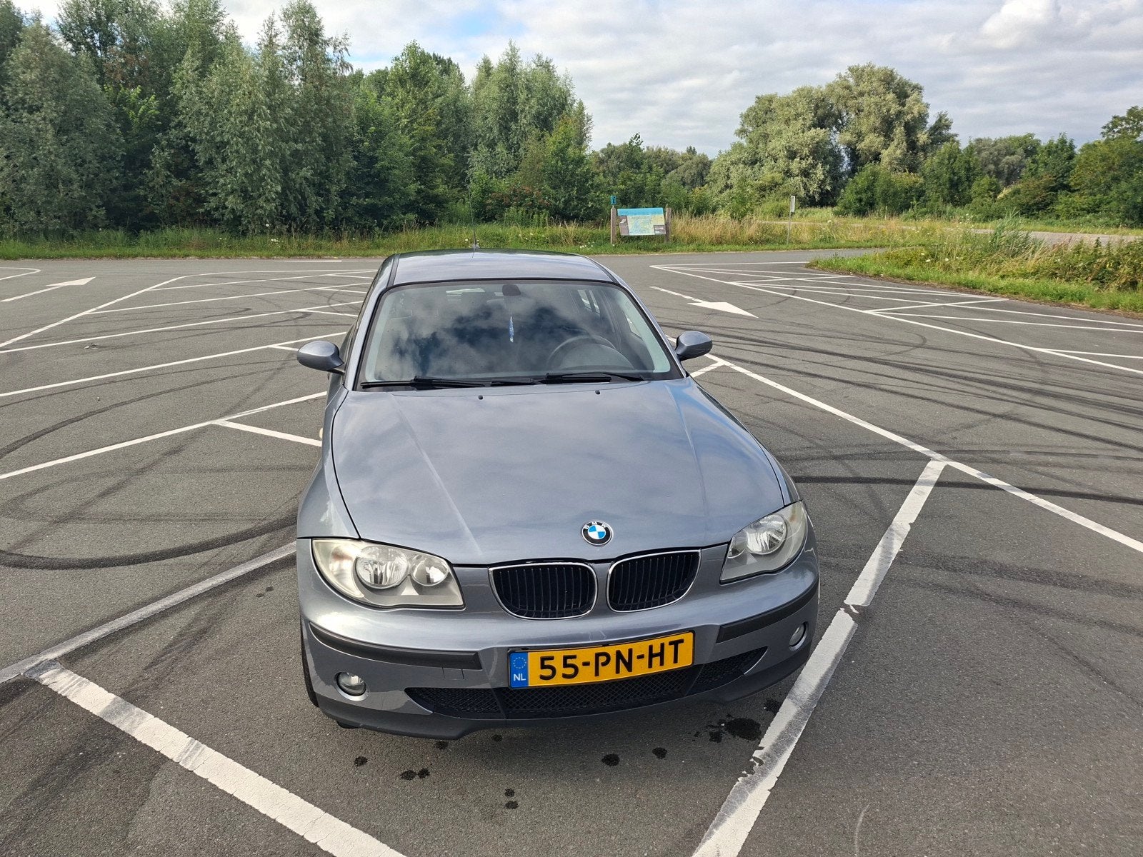BMW 1-Serie 1.6 I 116 2004 Blauw, Auto's, BMW, 1596 cc, 4 cilinders, Origineel Nederlands, 1200 kg
