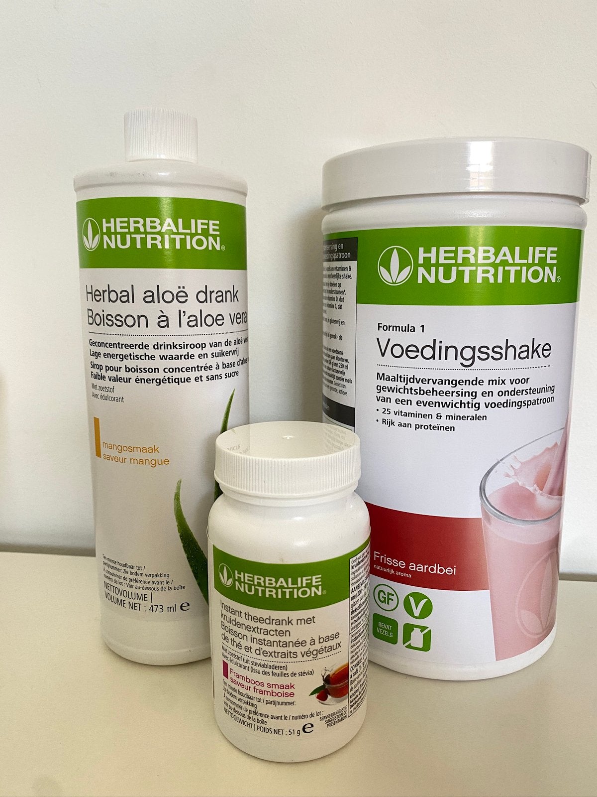Herbalife voedingsshake, aloe vera mango en thee nieuw, Verzenden, Nieuw, Poeder of Drank