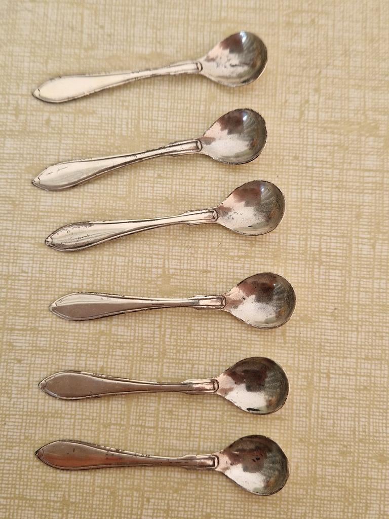 Mini 925 sterling zilver lepeltjes, Antiek en Kunst, Antiek | Goud en Zilver, Ophalen of Verzenden, Zilver