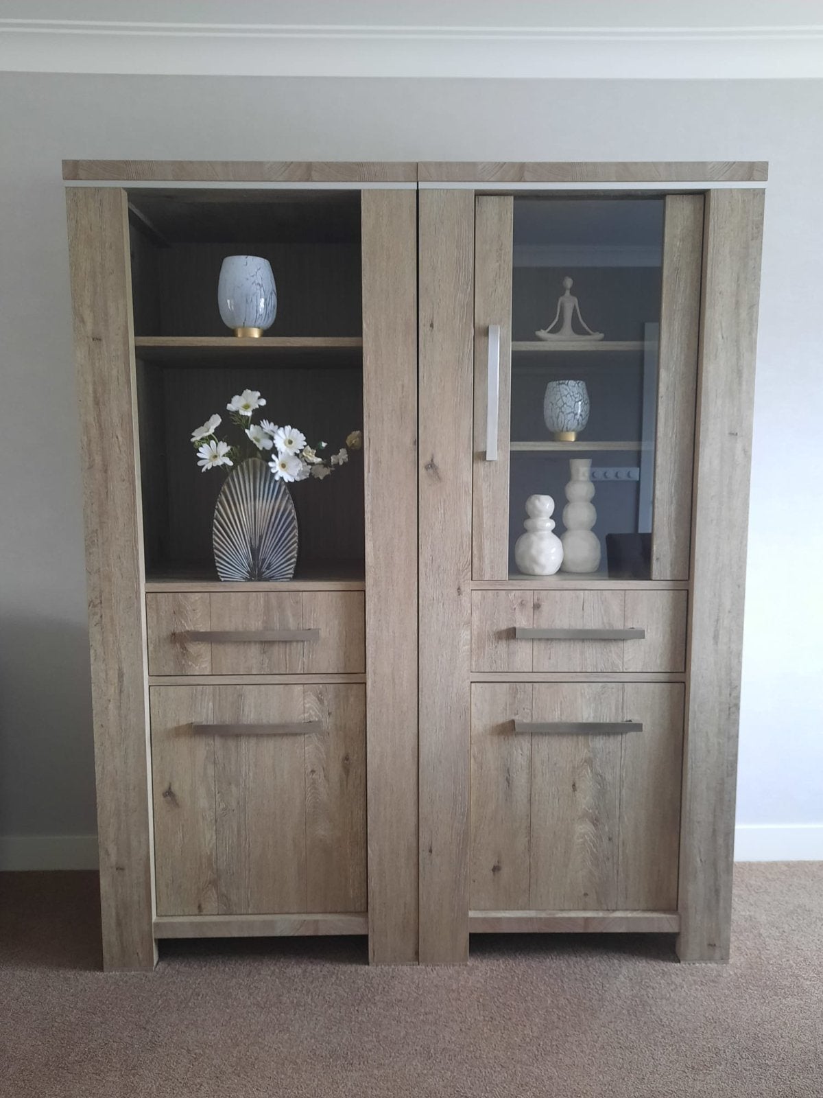 2 kasten + eettafel, Ophalen, 200 cm of meer, 50 tot 100 cm, Zo goed als nieuw