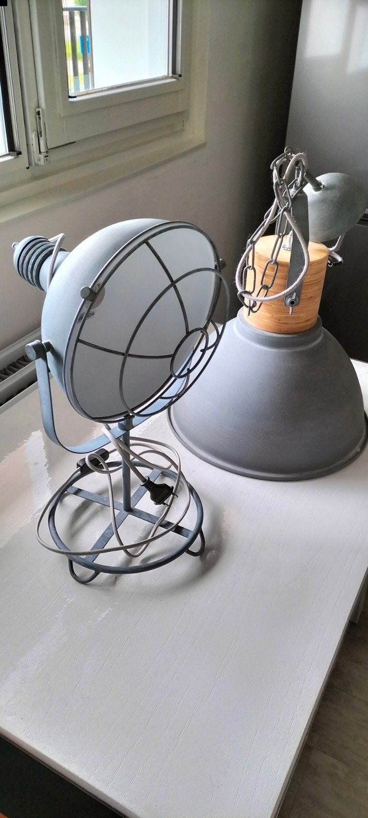 2 mooie lampen., Ophalen, Zo goed als nieuw, Schemerlamp, Industrieel