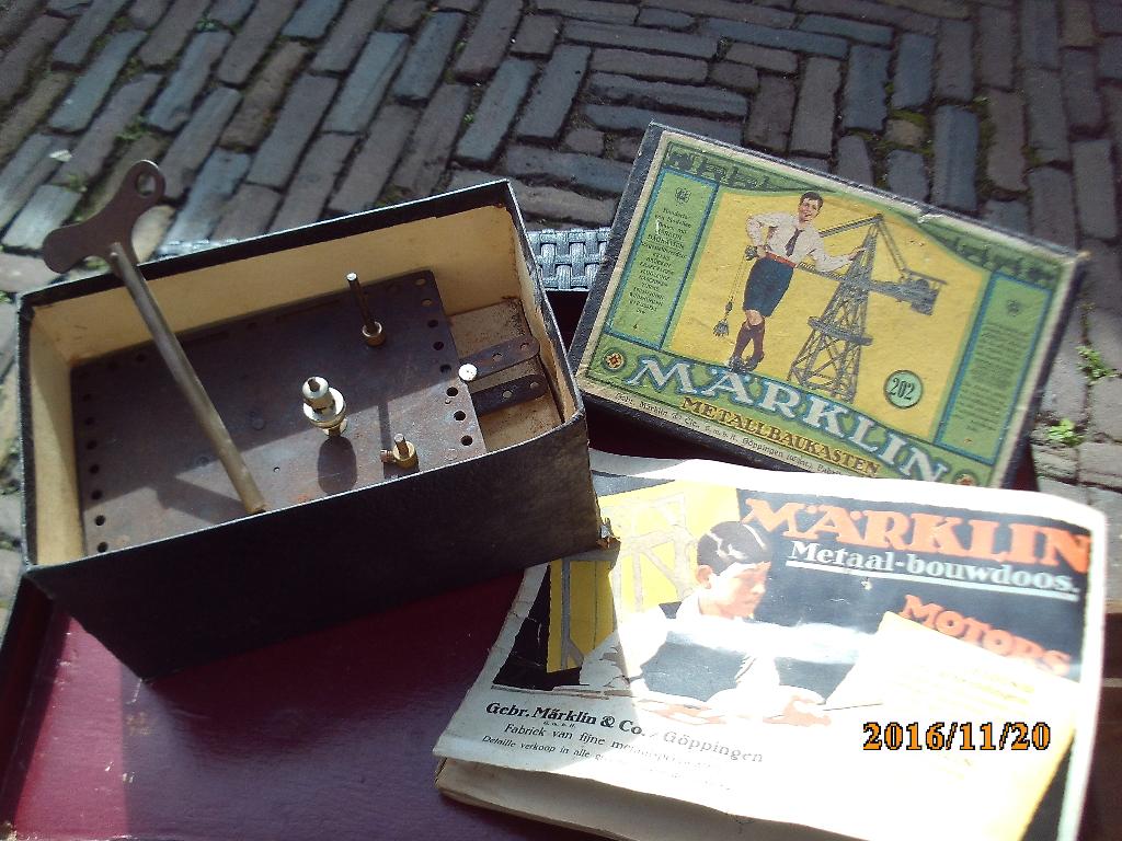 Hobby Märklin uurwerk motor doos 202 ca 1923 in bijbeh doos, Ophalen of Verzenden