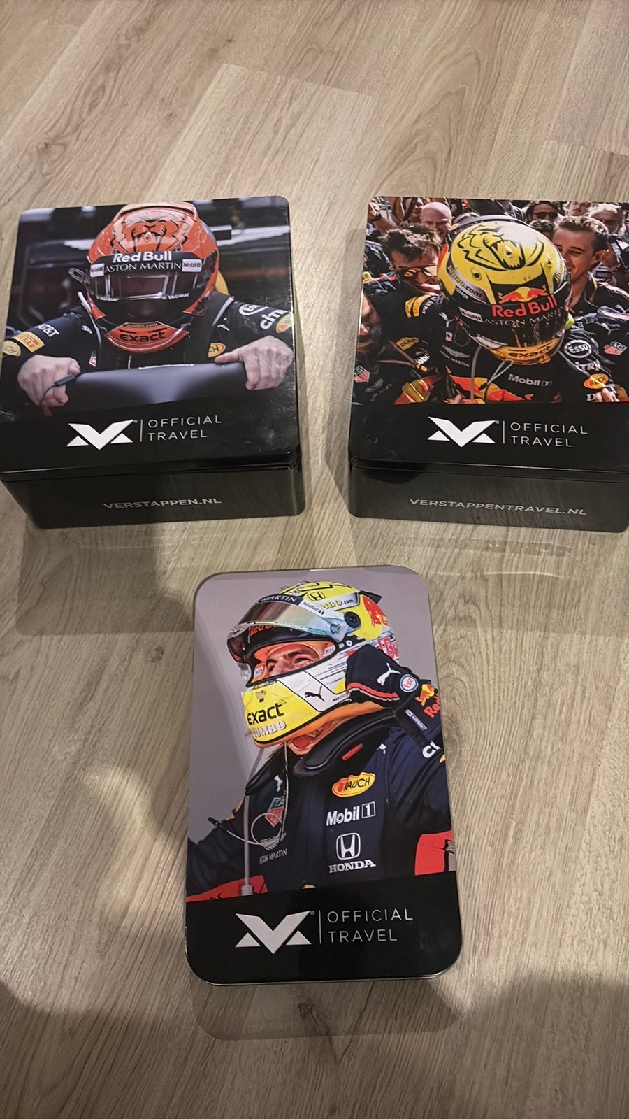 Max verstappen bewaarblikken 3 stuks, Ophalen of Verzenden, Zo goed als nieuw