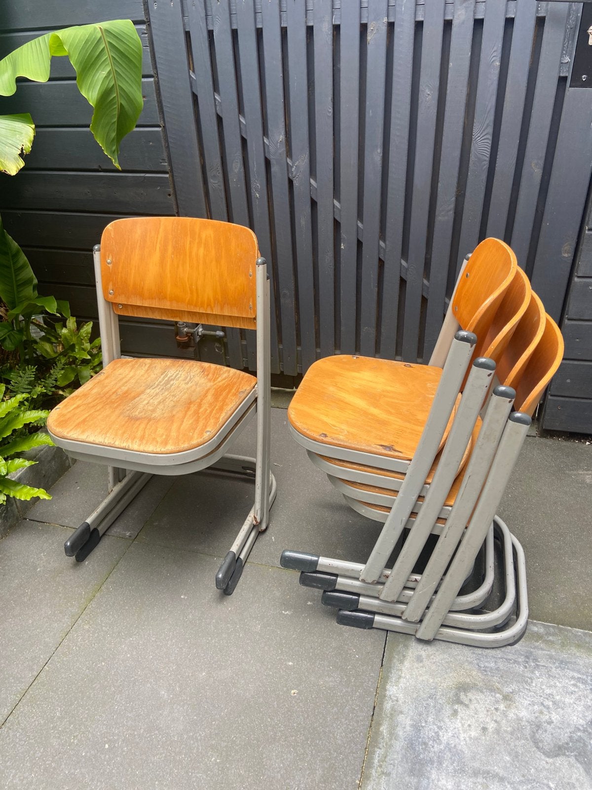 Oud school setjes met stoeltjes en tafel, Ophalen, Gebruikt, Overige typen