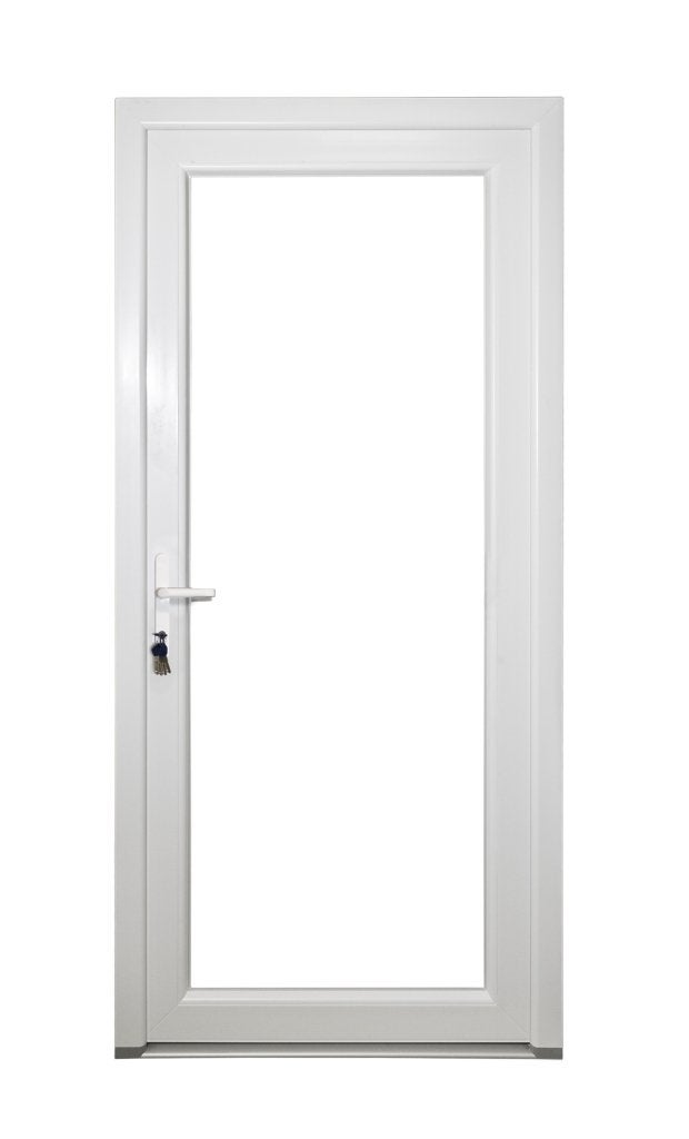 Kunststof Buitendeur Volglas R B98 H215cm Mat Zwart, Niet ingevuld, Kunststof, 80 tot 100 cm, 215 cm of meer