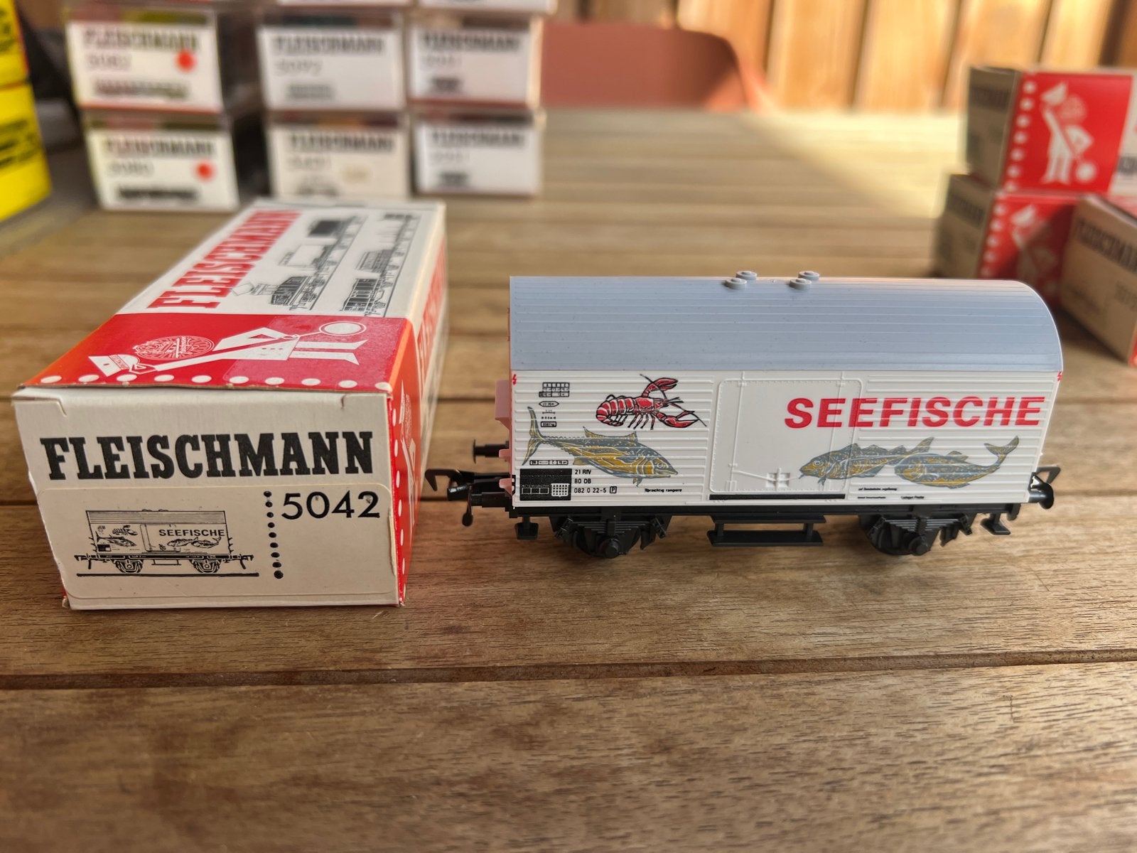Fleischmann 5042 HO Seefische Wagon, Gelijkstroom, Fleischmann, Ophalen of Verzenden, Nieuw