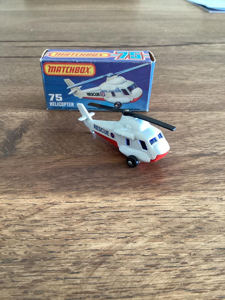 Matchbox nr 75 helikopter. Als nieuw, Ophalen of Verzenden, Zo goed als nieuw, Bus of Vrachtwagen, Matchbox
