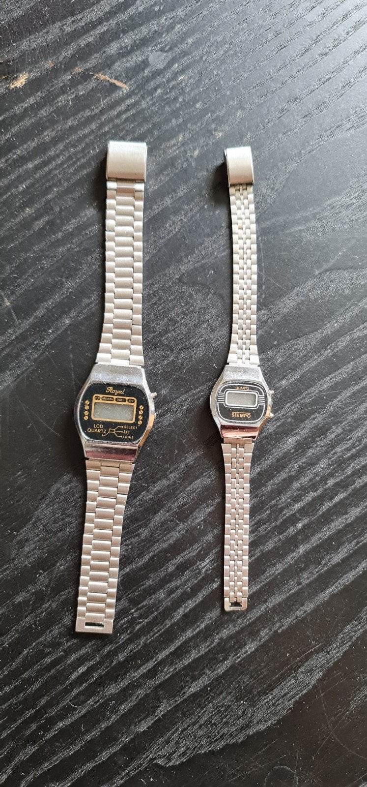 2x digitale horloges - Stempo - Royal, Ophalen of Verzenden, Staal, Overige merken