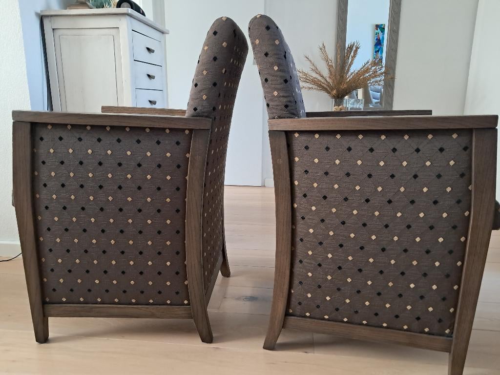 4 eetkamerstoelen, Huis en Inrichting, Gebruikt, Bruin, Verzenden, Modern, tijdloos