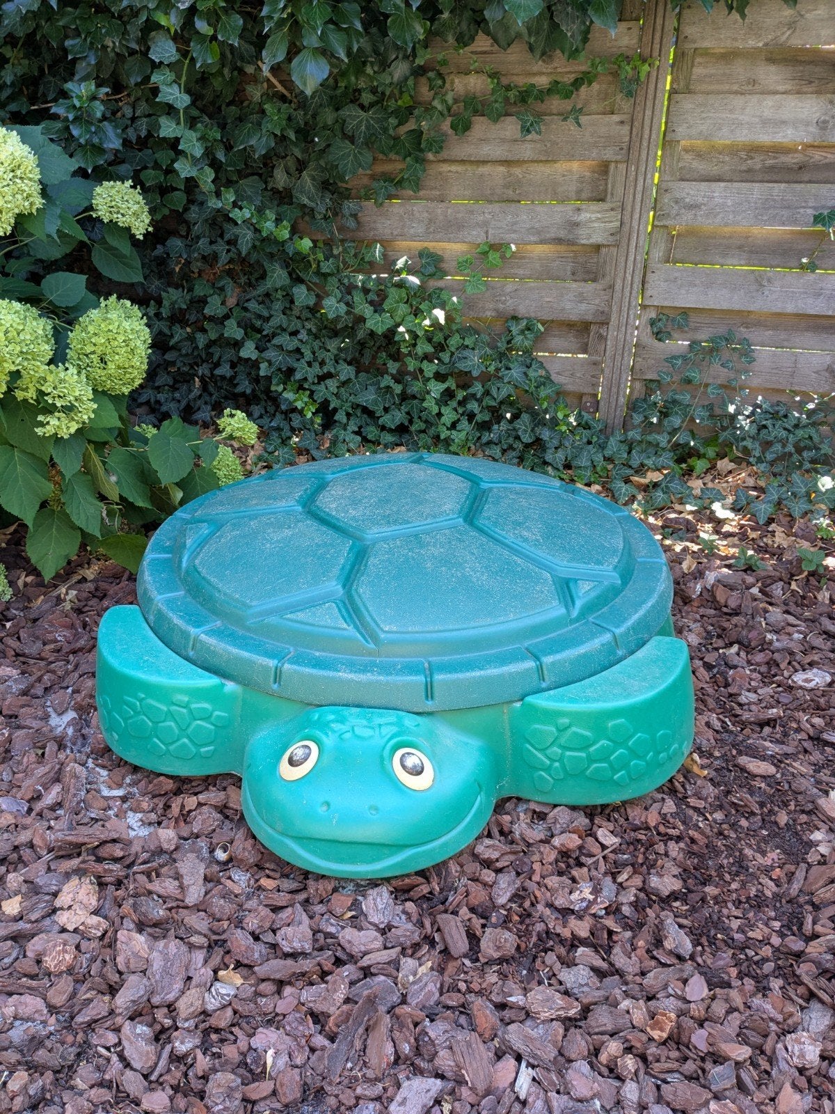 Schildpad zandbak met deksel, Ophalen, Gebruikt