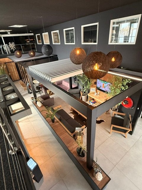Elektrisch lamellen veranda 500x300 cm incl. led verlichting, Ketelmeerstraat 152 te Lelytad, Nieuw, Ophalen of Verzenden, Overkappingplaza