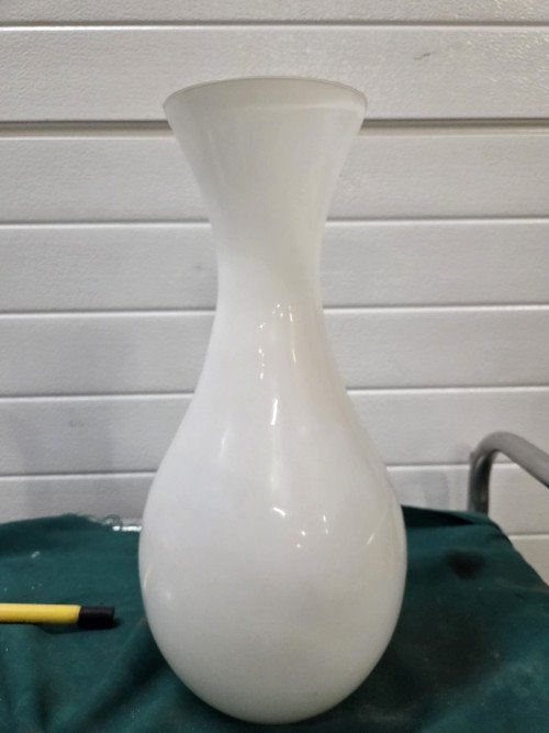 vaas wit glas, Antiek en Kunst, Ophalen of Verzenden