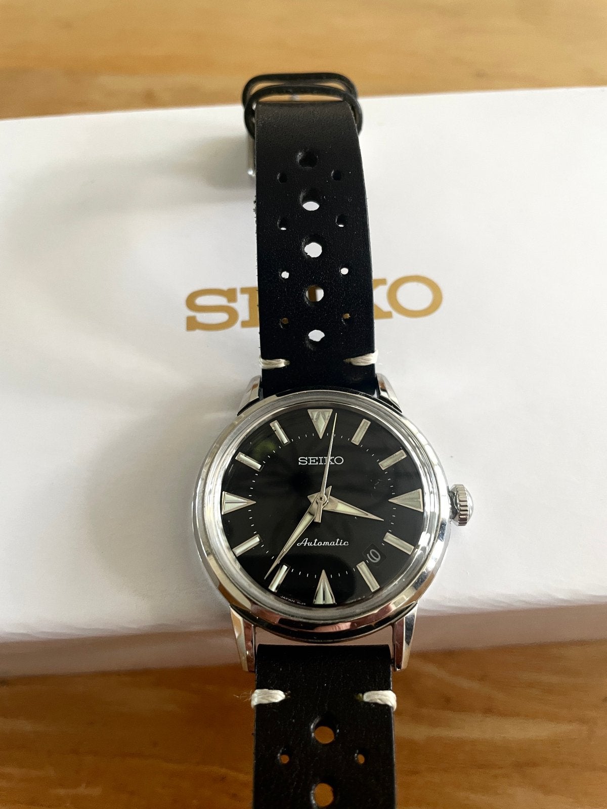 Seiko Alpinist remake, Sieraden, Tassen en Uiterlijk, Seiko, Leer, Polshorloge, Ophalen of Verzenden