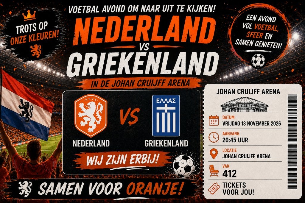 Tickets Nederland - Griekenland, Tickets en Kaartjes, Losse kaart, Drie personen of meer, November