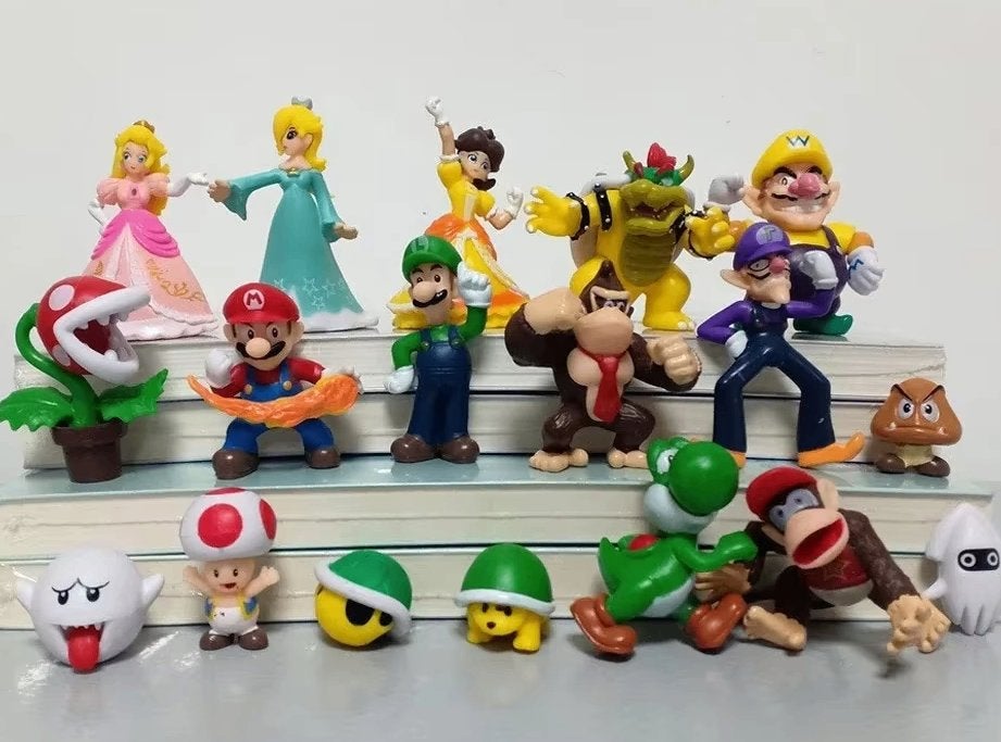 Super Mario figuren set 18 stuks, Ophalen of Verzenden, Nieuw