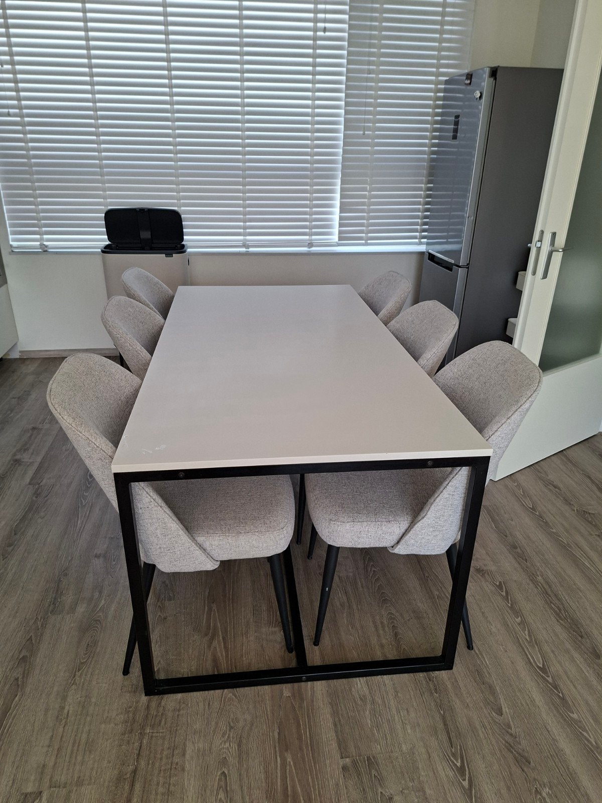 tettafel met 6 stoelen, Ophalen, Gebruikt, 4 tot 6 stoelen