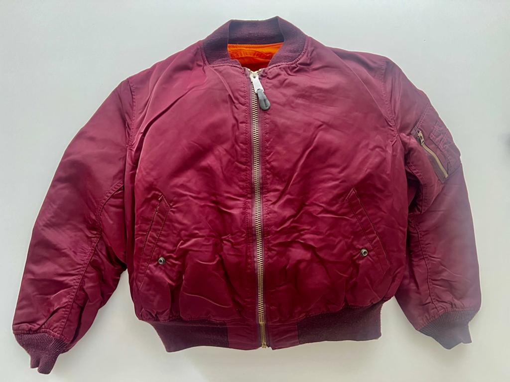 Alpha Industries bomberjack maat XL bordeaux rood, Ophalen of Verzenden, Gedragen, Maat 46/48 (XL) of groter, Overige kleuren