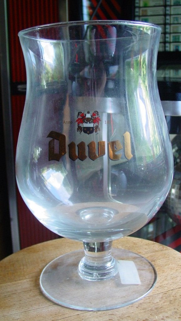 DUVEL GLAS    XXL, Ophalen of Verzenden, Zo goed als nieuw, Bierglas