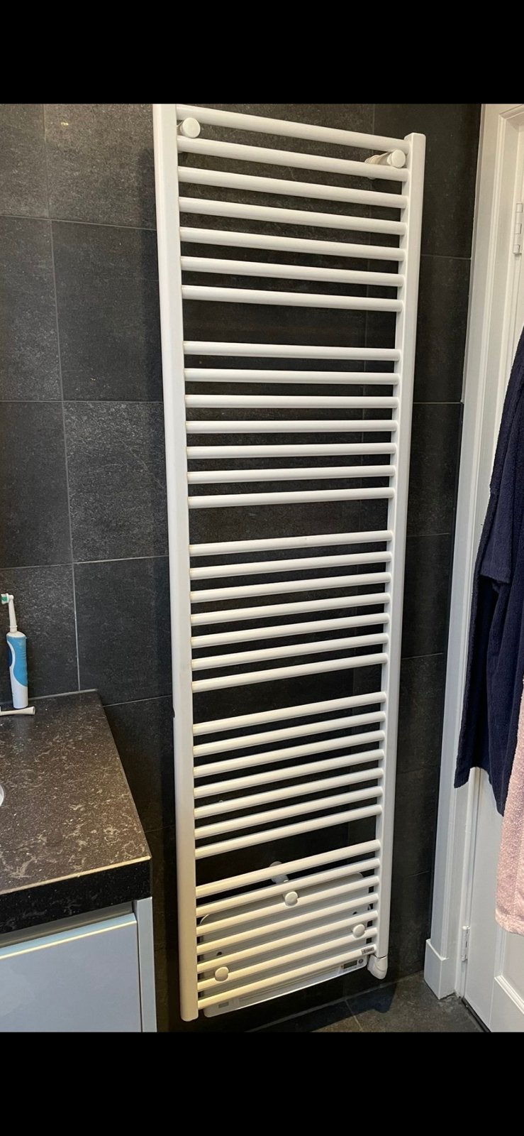 Vasco electrische radiator met blower 1900 watt 50x179 cm, Ophalen, Radiator, Minder dan 60 cm, Zo goed als nieuw