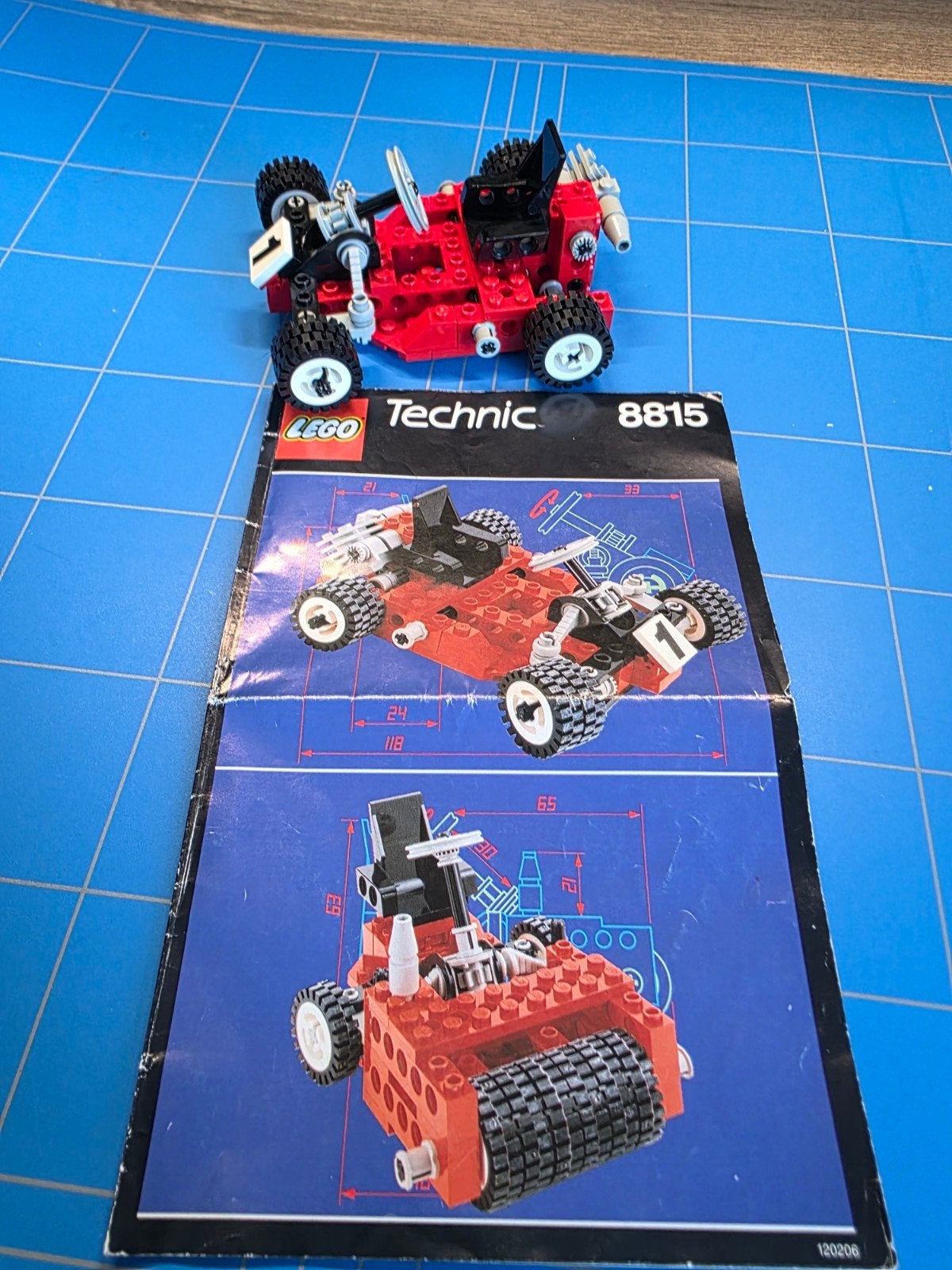Lego Technic 8815 Speedway Bandit met boekje, Ophalen of Verzenden, Gebruikt, Lego