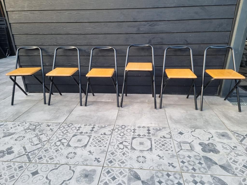 Inklap stoeltjes 6 stuks, Ophalen, Zo goed als nieuw, Campingstoel
