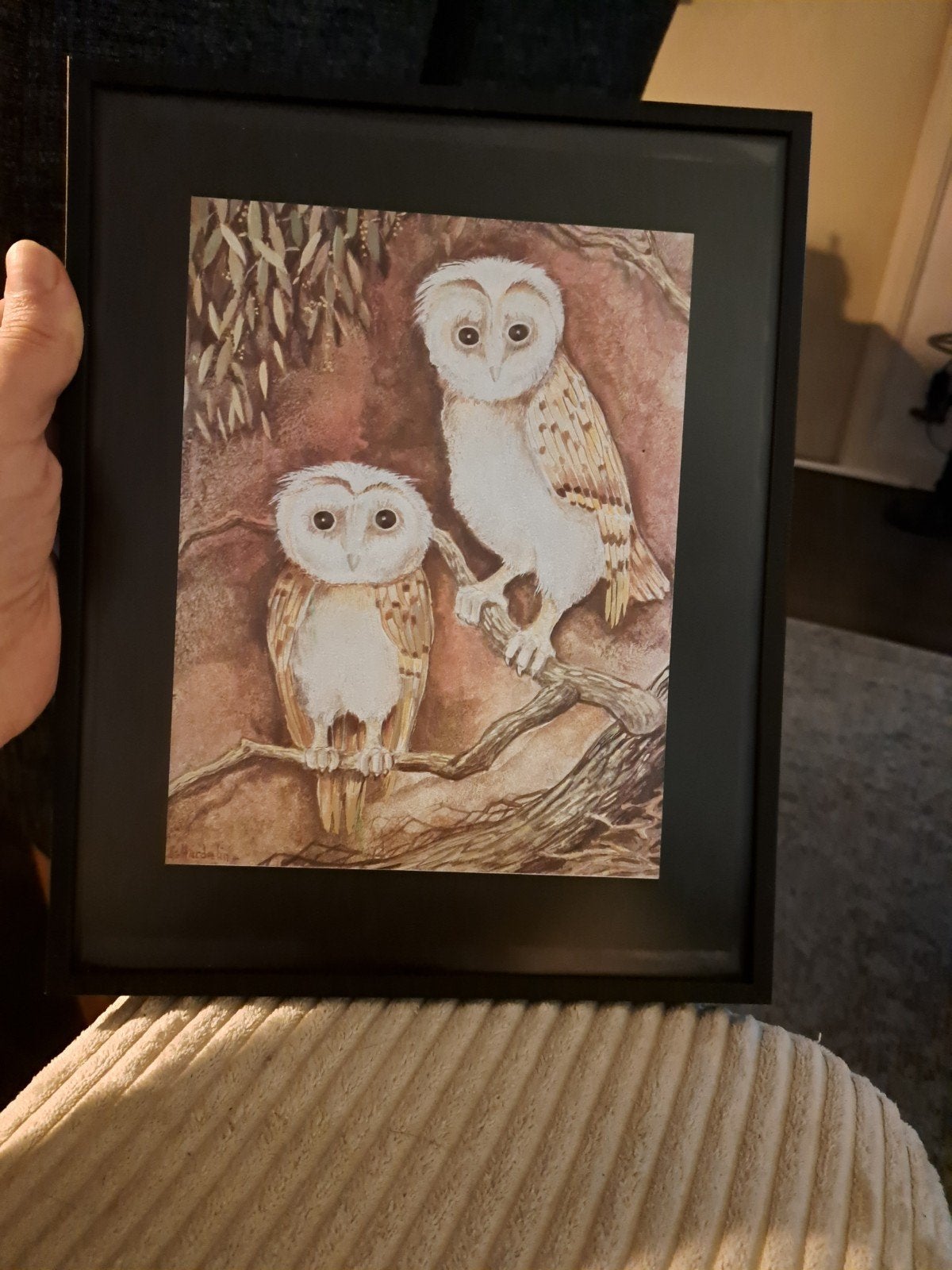 Vintage 80s "Manifestations" Optische Kunst Uilen – J. Harde, Ophalen of Verzenden