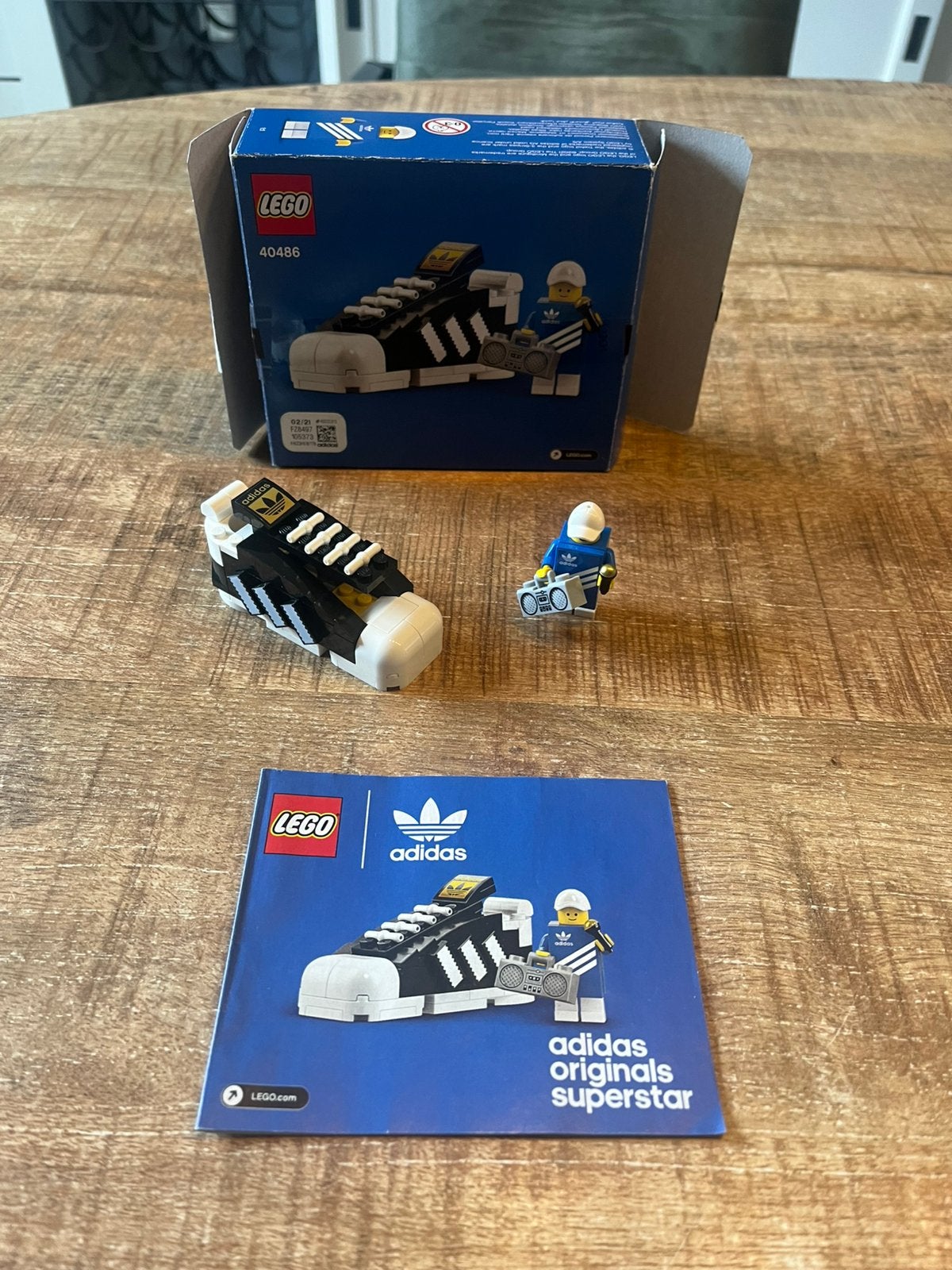 Lego 40486 adidas originals superstars conpleet met doos, Ophalen of Verzenden, Zo goed als nieuw