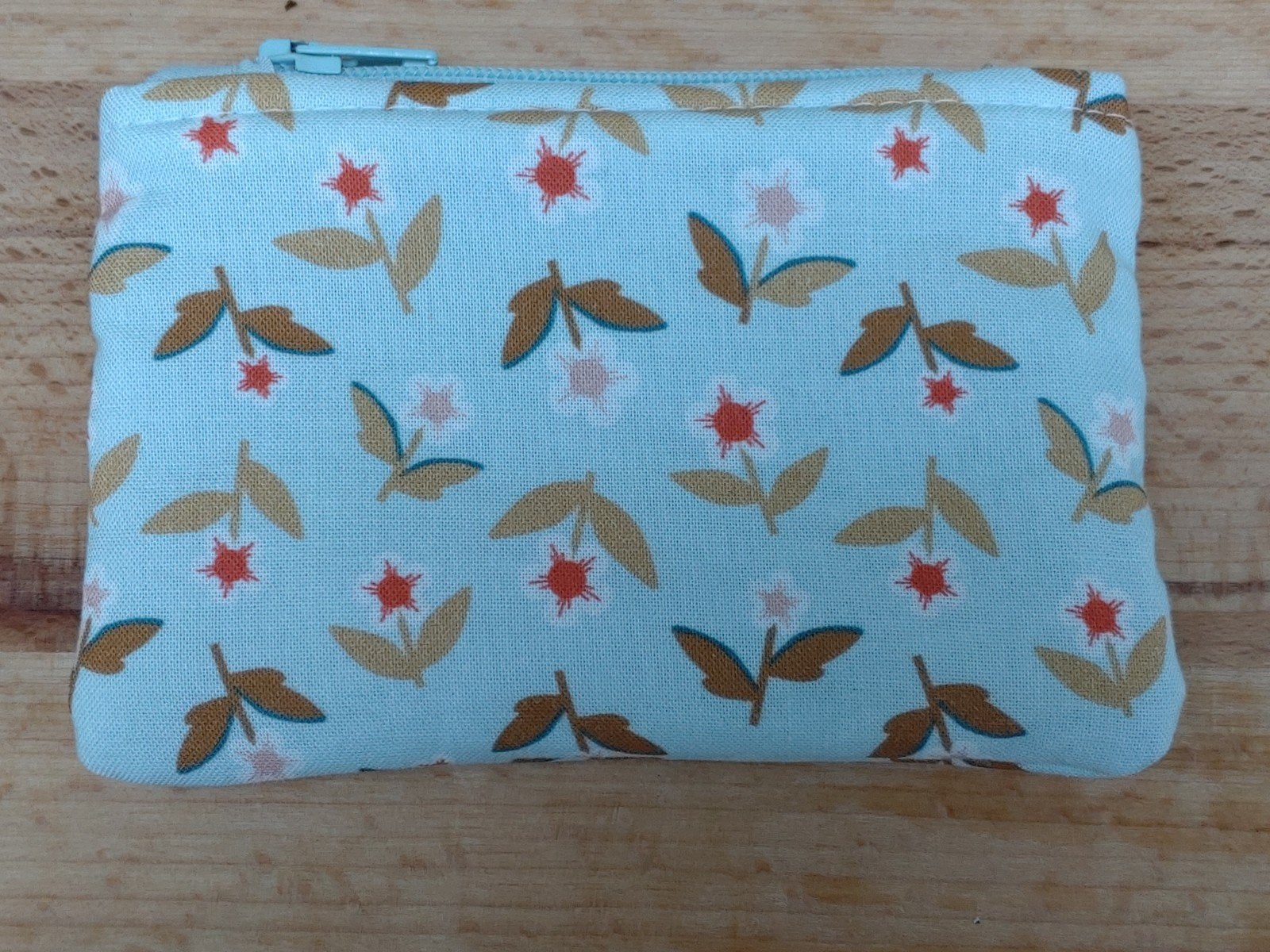 Portemonneetje lichtblauwe achtergrond, Ophalen of Verzenden, Nieuw, Blauw