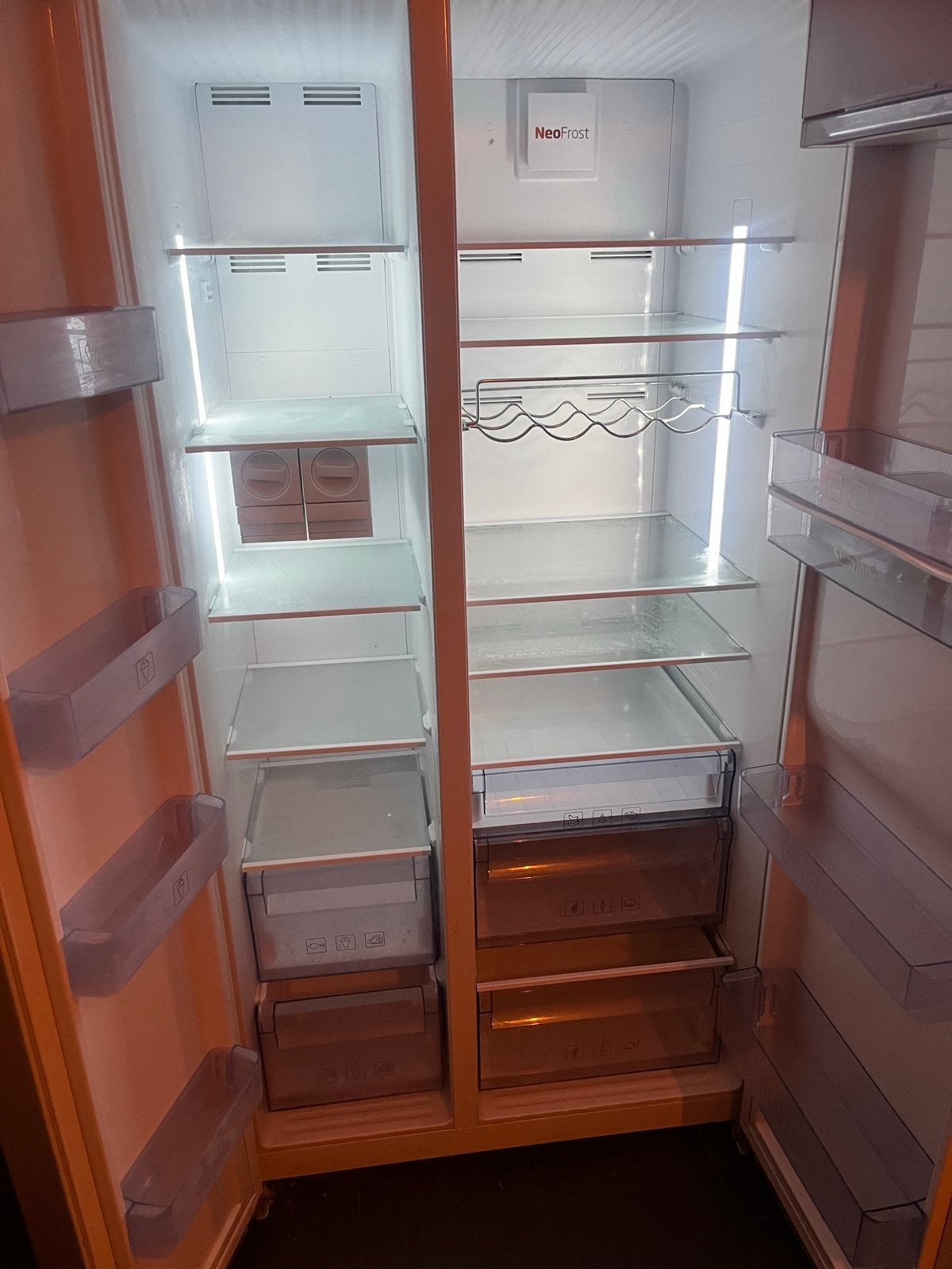 Beko Amerikaanse koelkast met vriezer en waterdispenser, Witgoed en Apparatuur, Koelkasten en IJskasten, Ophalen, Gebruikt, 200 liter of meer