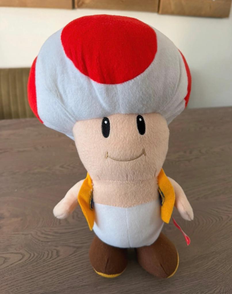 Super Mario Toad Knuffel, Overige typen, Ophalen of Verzenden, Middelgroot (20 tot 80 cm), Super Mario