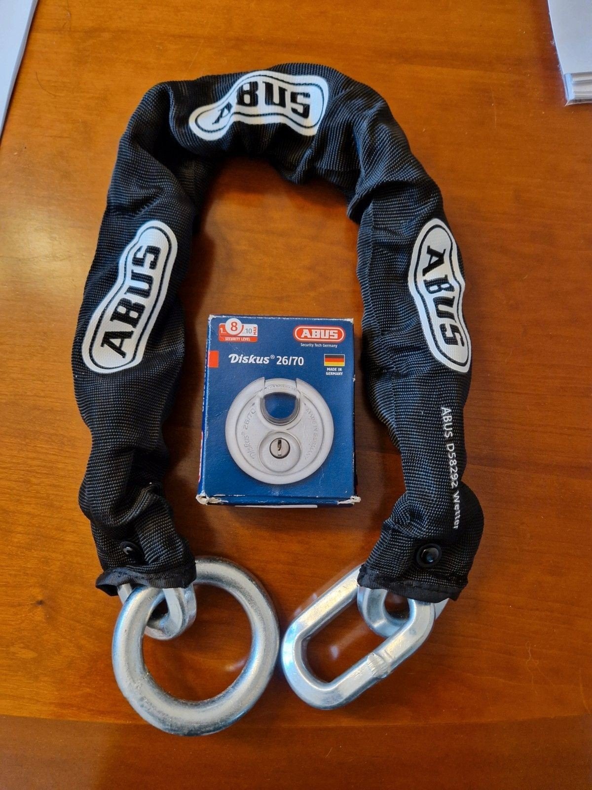 ABUS Kettingslot met Diskus slot - Hoge Beveiliging, Ophalen of Verzenden