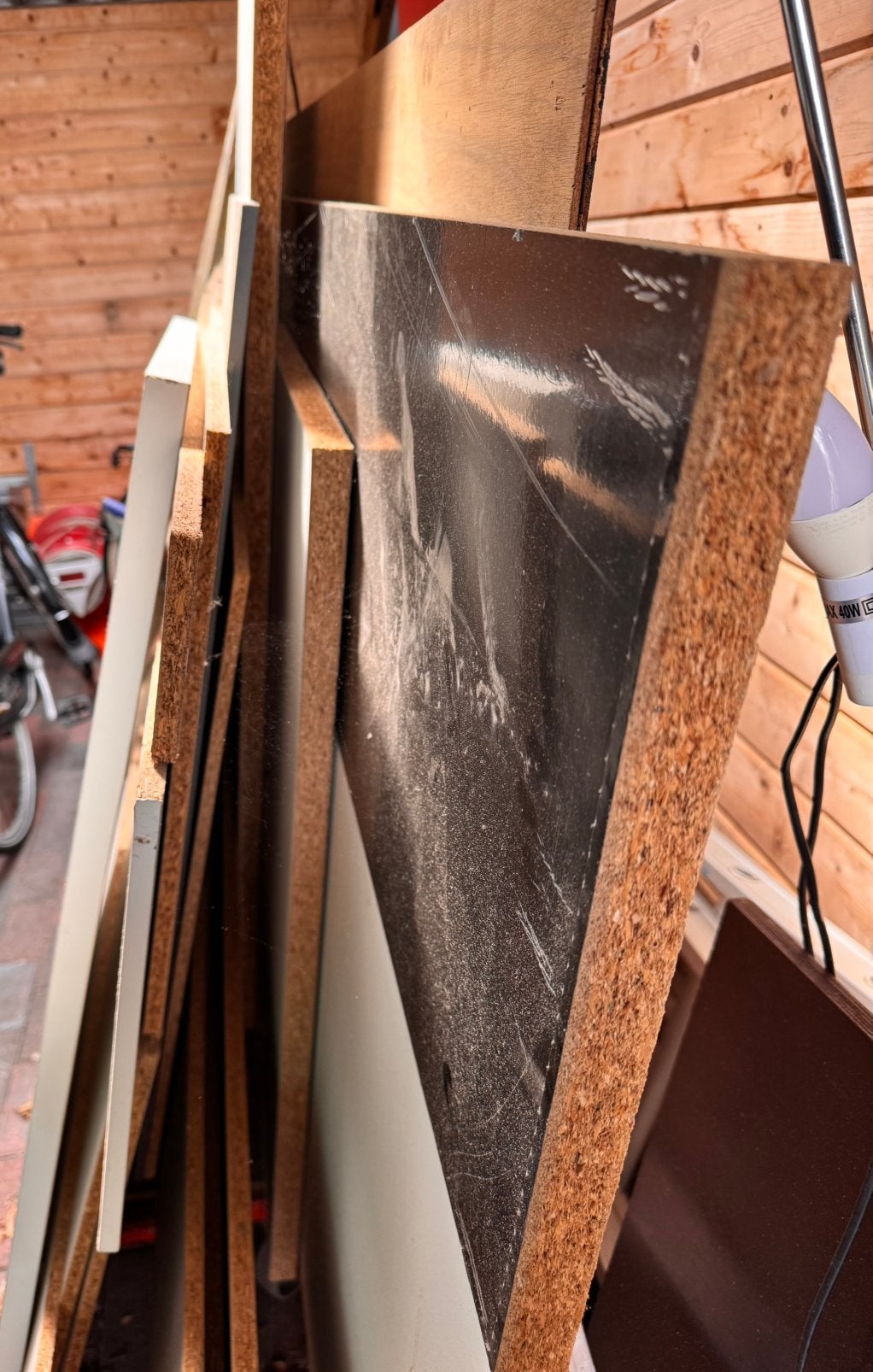 Diverse Houten Platen en Panelen, Doe-het-zelf en Verbouw, Hout en Planken, Ophalen, Gebruikt, 25 tot 50 mm, Overige typen