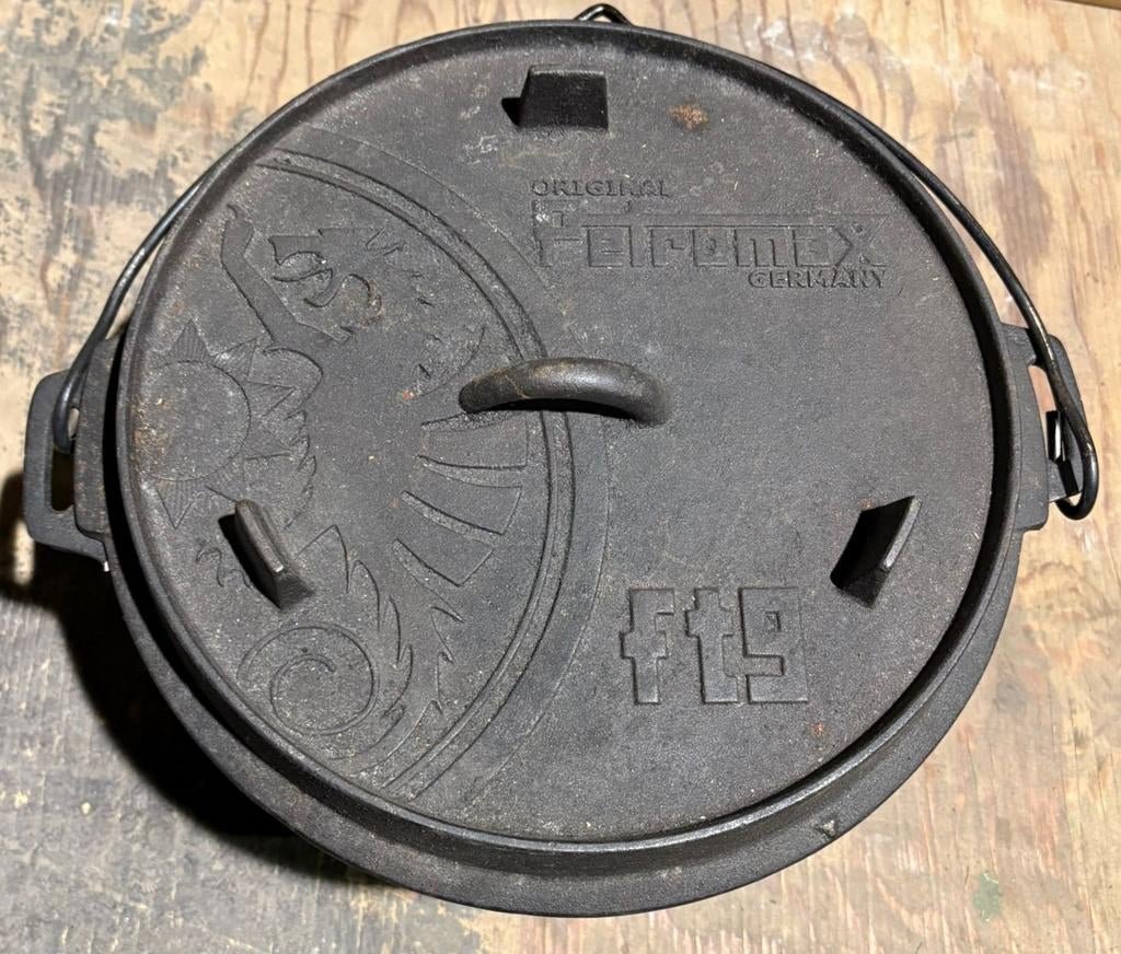 Petromax panketel 7,5 liter, met pootjes, Ophalen