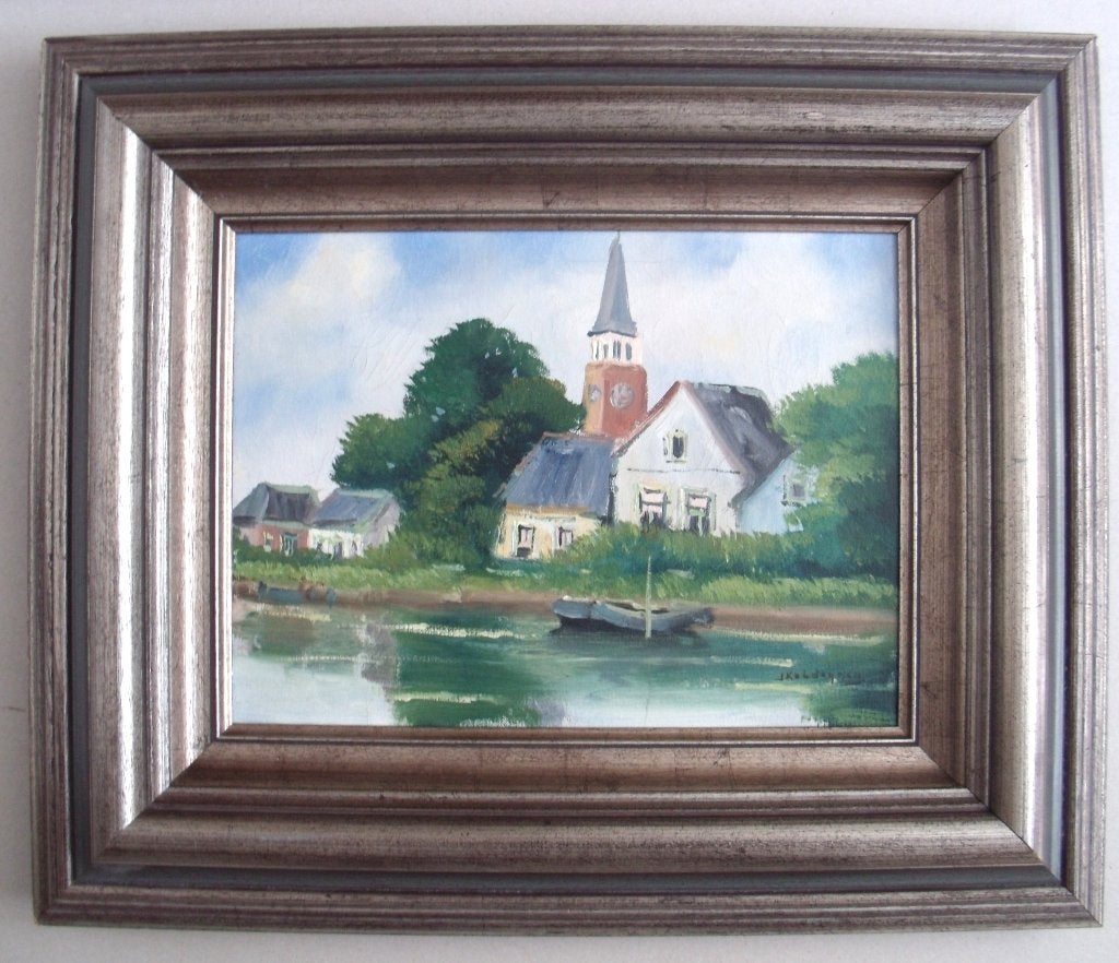 Jan Kelderman (1914-1990) - Broek in Waterland - olieverf, Ophalen